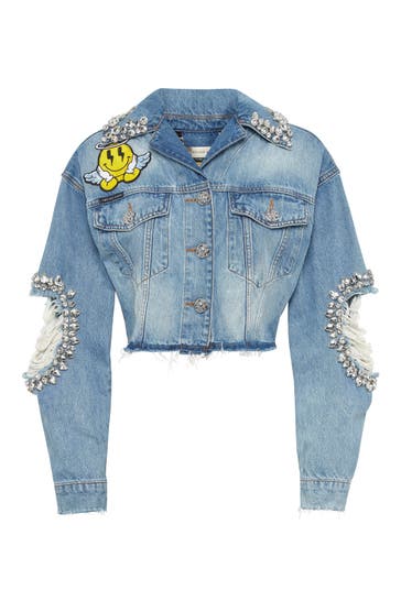 PHILIPP PLEIN Jeansjacke SMILE 07 | lightblue