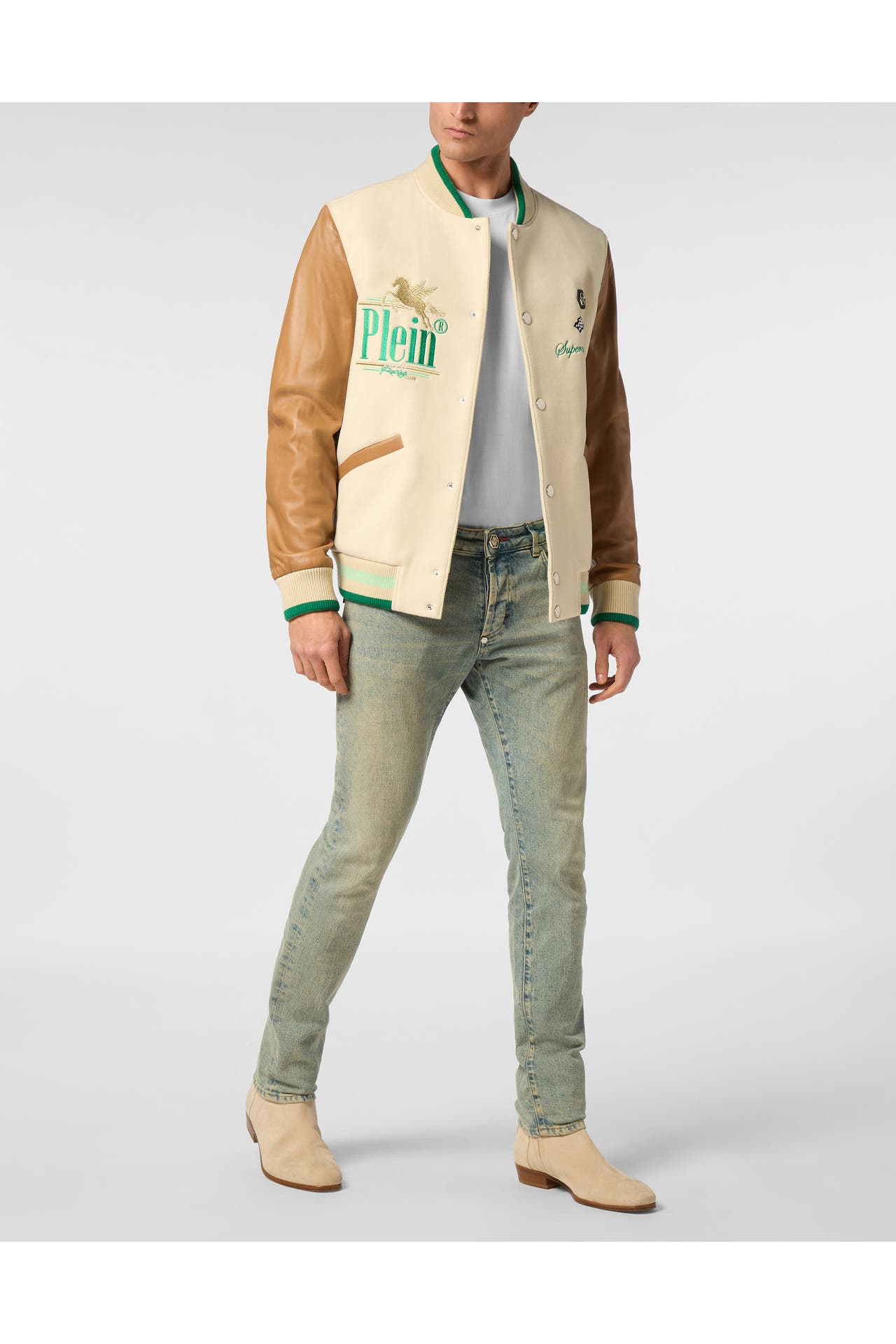 PHILIPP PLEIN Blouson RACING 06 | beige, Bild 1