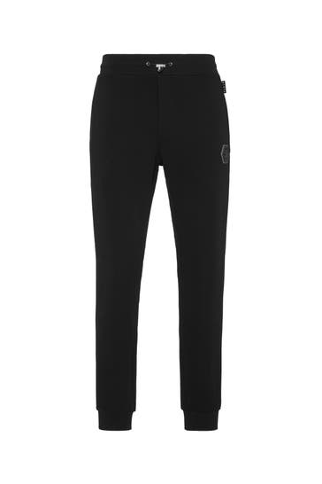 PHILIPP PLEIN Sweatpant ICONIC PLEIN 0202 | black/black Loose Fit