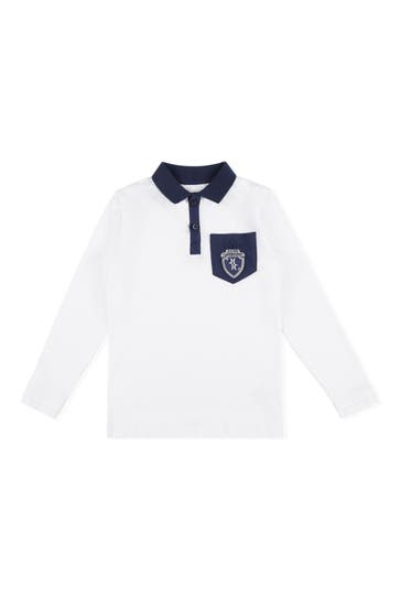 BILLIONAIRE Langarmshirt CREST 01 | white