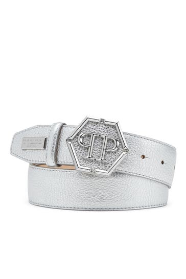 PHILIPP PLEIN Gürtel HEXAGON 70 | Silver