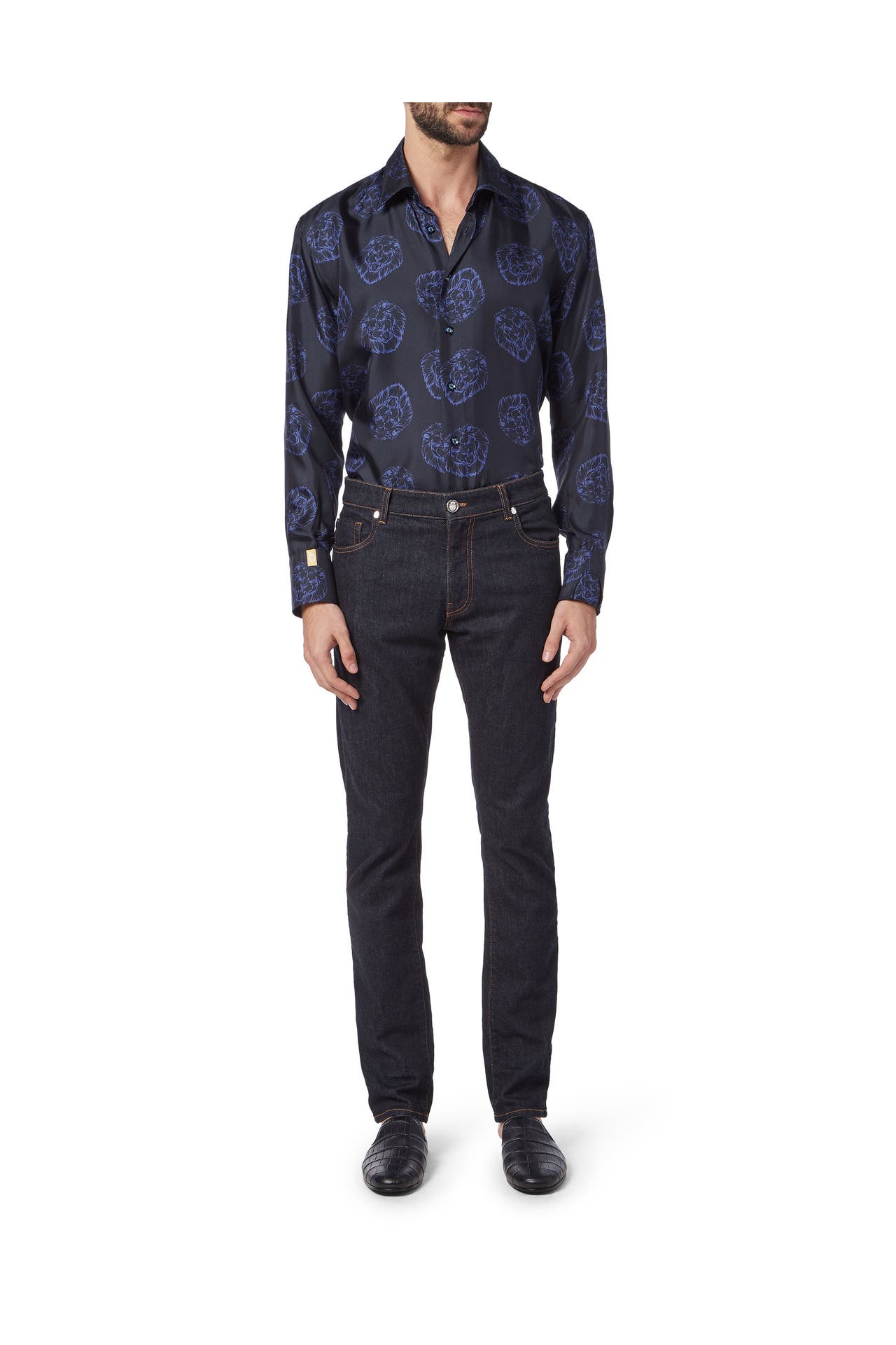 BILLIONAIRE Business-Hemd BAROQUE 14 | darkblue Slim Fit, Bild 1