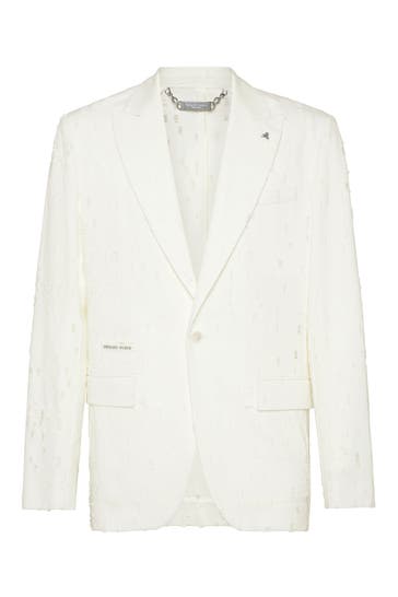 PHILIPP PLEIN Business-Sakko 01 | white Slim Fit