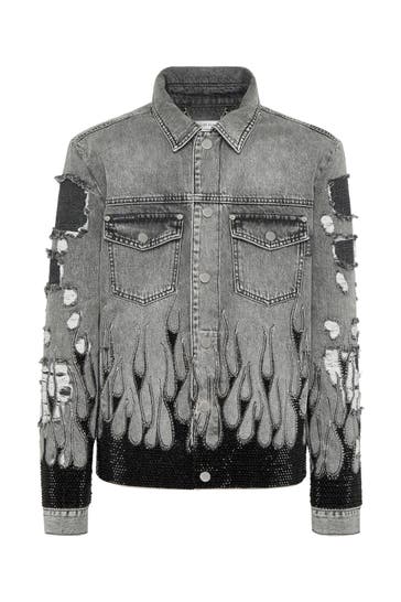 PHILIPP PLEIN Jeansjacke FLAME 01IS | IceShadow