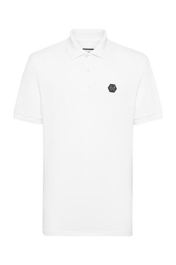 PHILIPP PLEIN Polo-Shirt GOTHIC PLEIN 01 | white