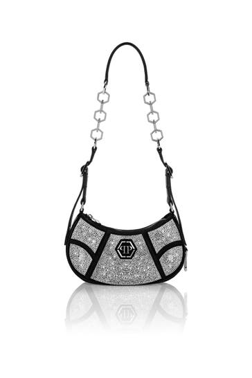 PHILIPP PLEIN Schultertasche 0260 | black/crystal