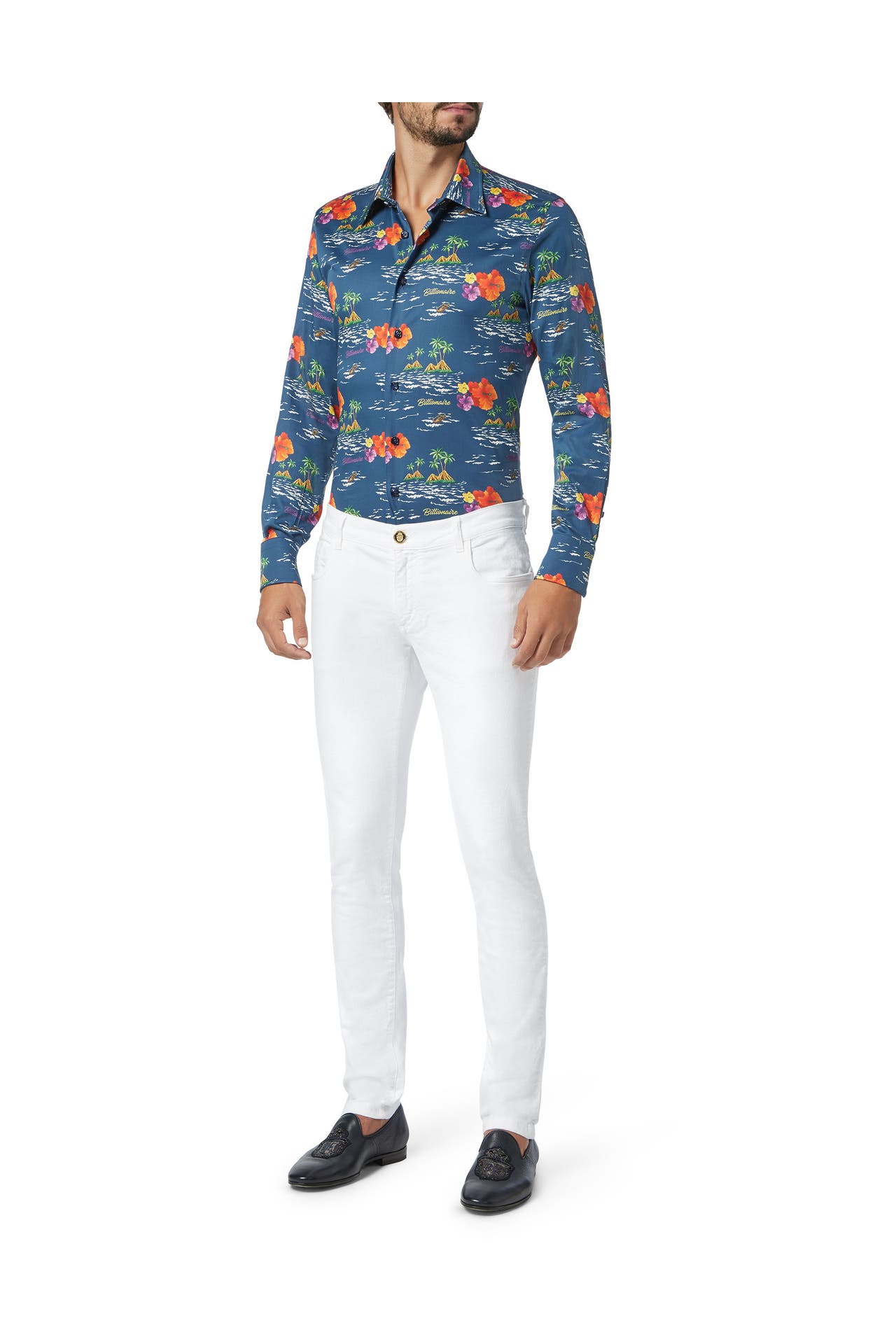 BILLIONAIRE Business-Hemd PALMS 14 | darkblue Slim Fit, Bild 1