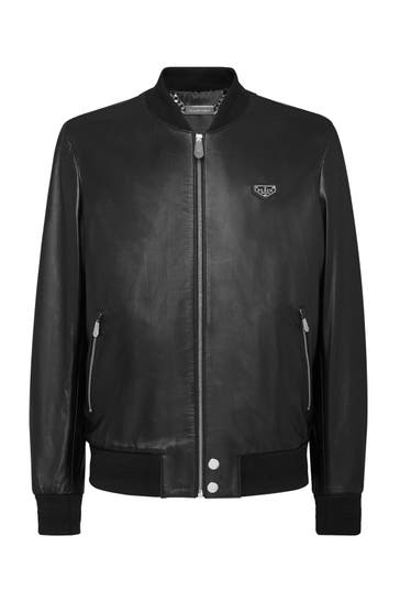 PHILIPP PLEIN Lederjacke ICONIC PLEIN 02 | black