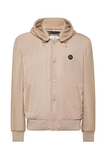 PHILIPP PLEIN Lederjacke & 06 | beige