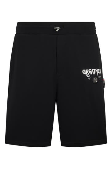 PHILIPP PLEIN Short GREATNESS 02 | black Wide/ Loose Fit
