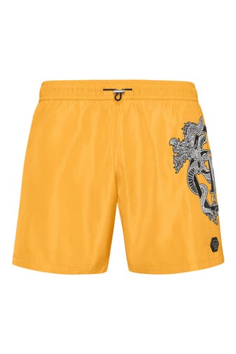 PHILIPP PLEIN Short DRAGON 09 | yellow