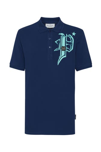 PHILIPP PLEIN Polo-Shirt SKULL&BONES 14 | darkblue