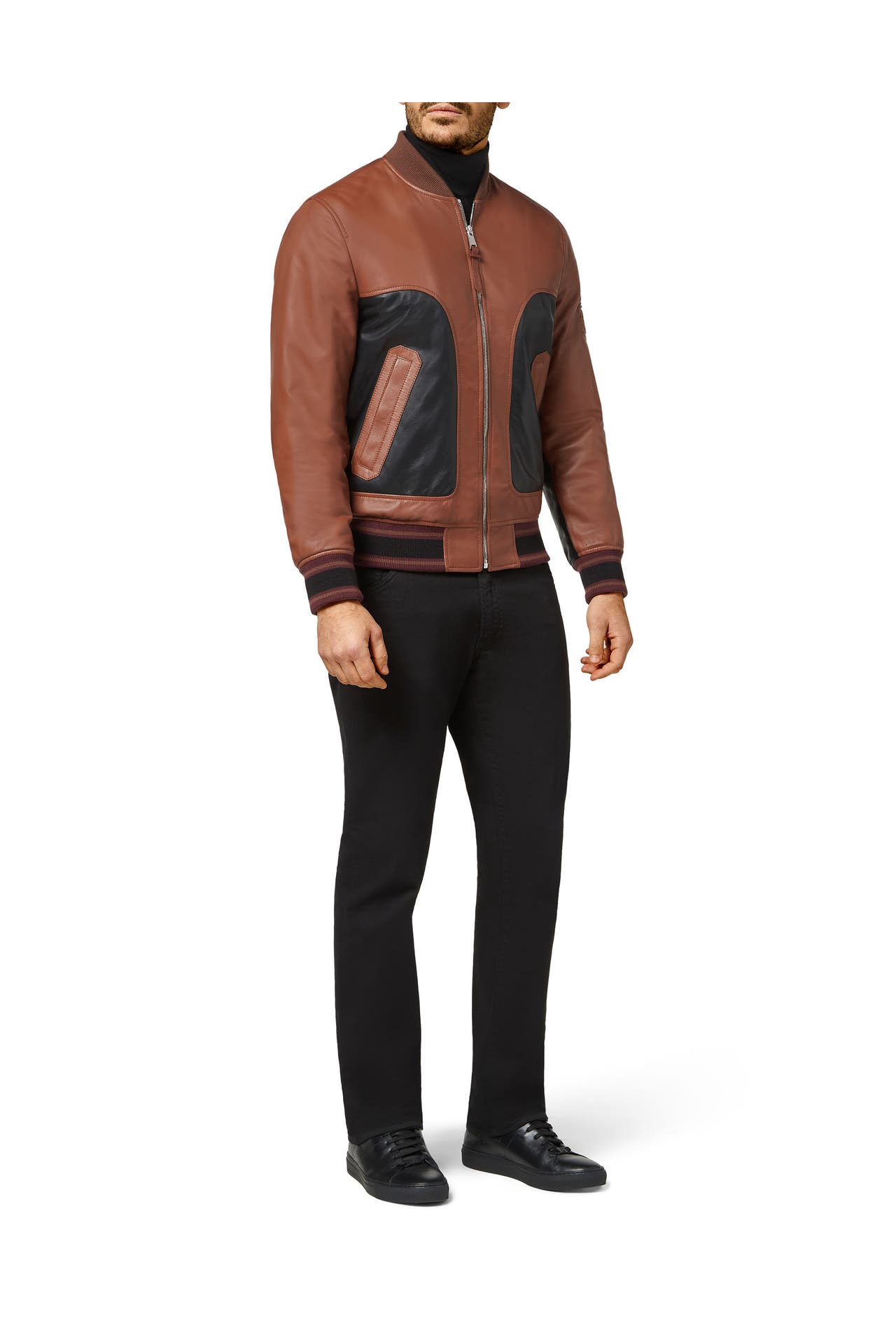 BILLIONAIRE Lederjacke CREST 04 | brown, Bild 1