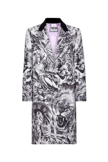 PHILIPP PLEIN Wollmantel TATTOO 10 | grey