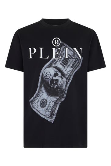 PHILIPP PLEIN Kurzarm-Rundhals-T-Shirt