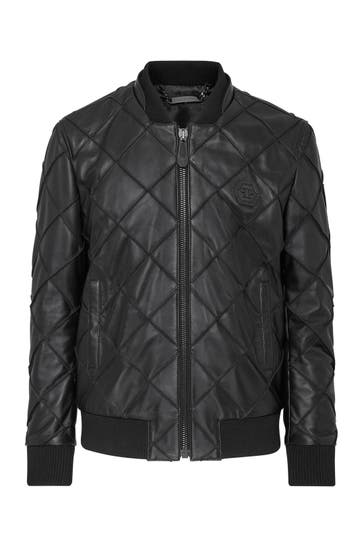 PHILIPP PLEIN Lederjacke STATEMENT 02 | black