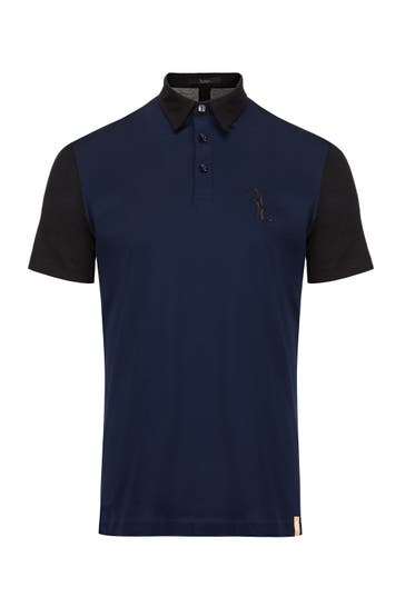 BILLIONAIRE Polo-Shirt DOUBLE B 1402 | blueblack