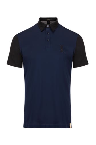 BILLIONAIRE Polo-Shirt DOUBLE B 1402 | blueblack