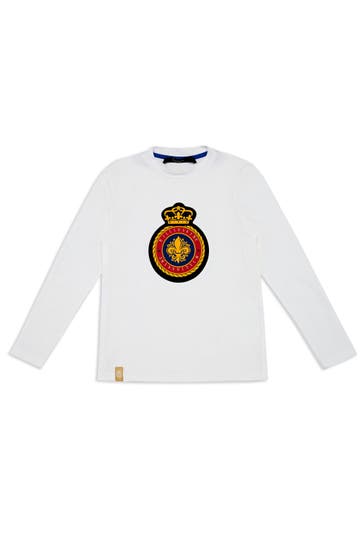 BILLIONAIRE Langarmshirt CREST 01 | white