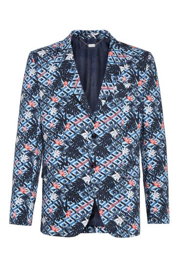 BILLIONAIRE Business-Sakko 07 | lightblue Slim Fit