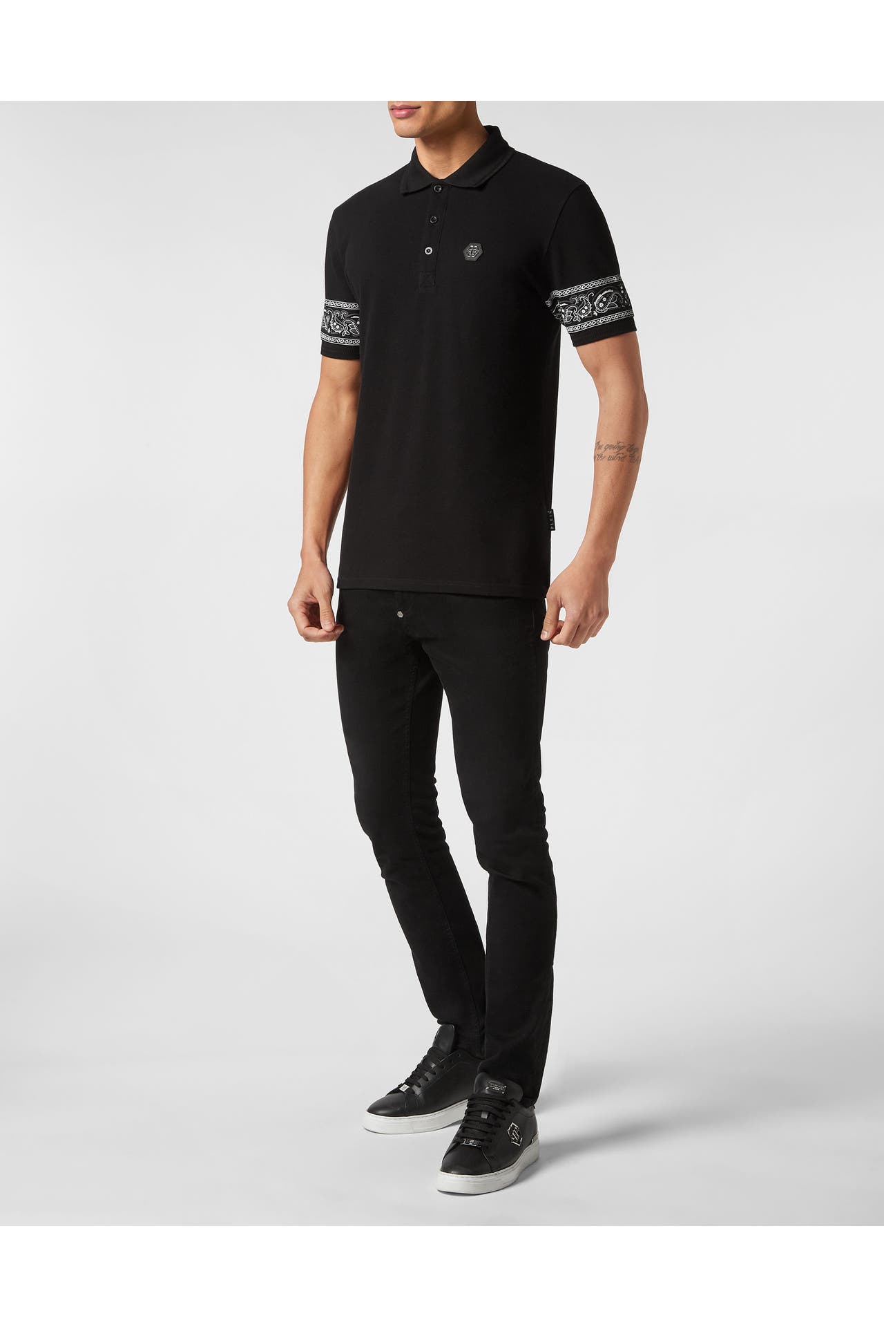PHILIPP PLEIN Polo-Shirt GOTHIC PLEIN 02 | black, Bild 1