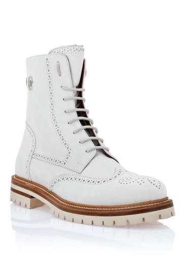 PHILIPP PLEIN Schnürstiefel HEXAGON 01 | white