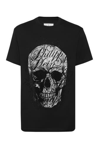 PHILIPP PLEIN Rundhals-T-Shirt SKULL