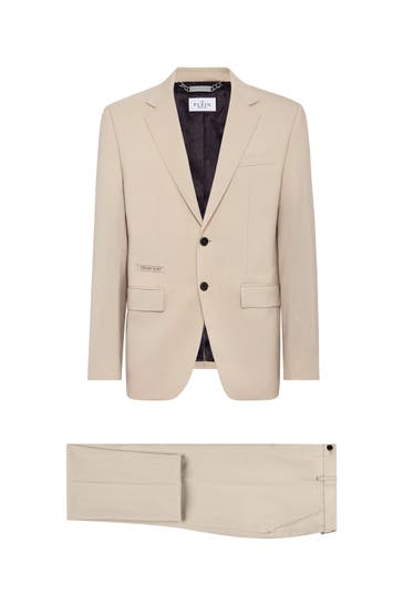 PHILIPP PLEIN Anzug 06 | beige Slim Fit