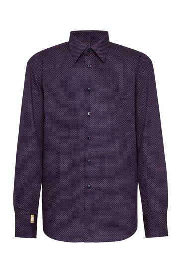 BILLIONAIRE Business-Hemd 1413 | darkblue/red Slim Fit