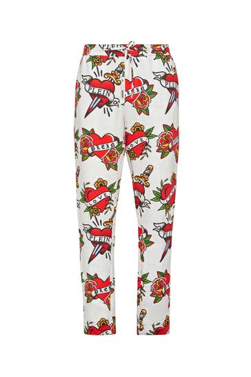 PHILIPP PLEIN Sweatpant LOVE 01 | white Loose Fit