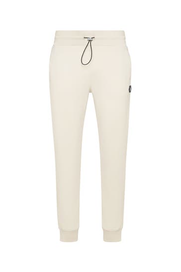 PHILIPP PLEIN Sweatpant RACING 06 | beige Wide/ Loose Fit