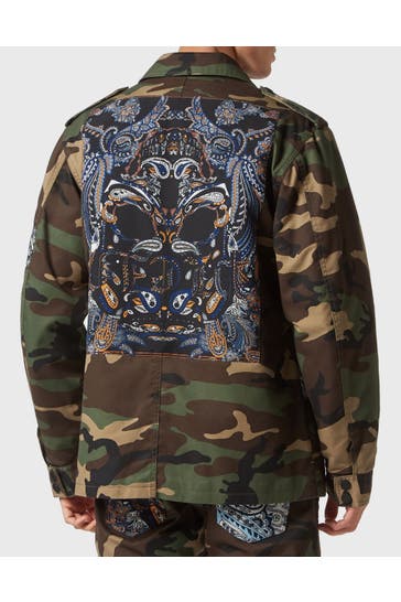 PHILIPP PLEIN Jeansjacke PAISLEY 50 | camouflage