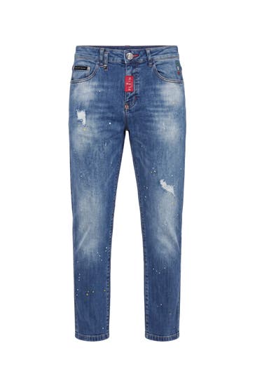 PHILIPP PLEIN Jeans BASIC 07OC | Strong Ocean Straight