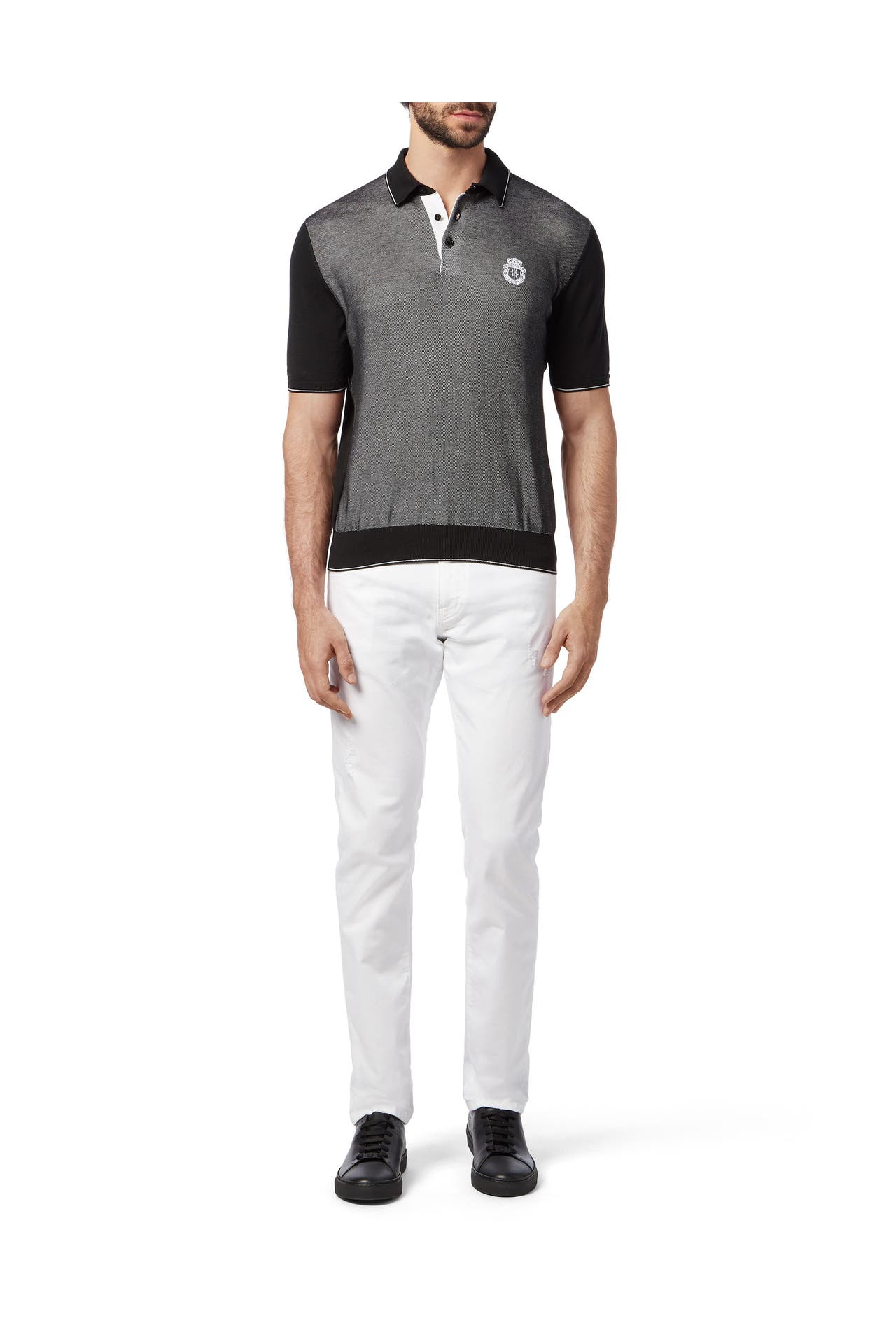BILLIONAIRE Polo-Shirt CREST 02 | black, Bild 1