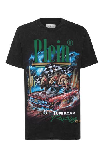 PHILIPP PLEIN T-Shirt RACING 02 | black
