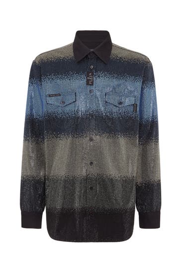 PHILIPP PLEIN Jeanshemd 14dn | DARKNIGHT Regular Fit