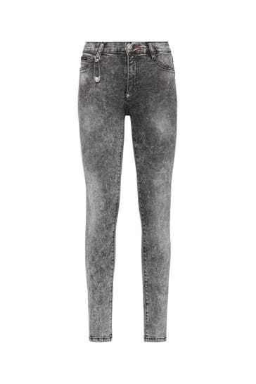 PHILIPP PLEIN Jeans ICONIC PLEIN 10OR | Stormgrey Highwaist