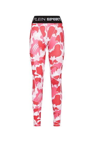PLEIN SPORT Leggings CAMOUFLAGE 33 | Fuxia Skinny