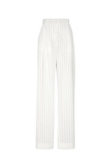 PHILIPP PLEIN Business-Hose 01 | white Loose Fit
