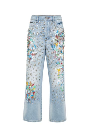 PHILIPP PLEIN Jeans 05AM | FrozenBlue Flared