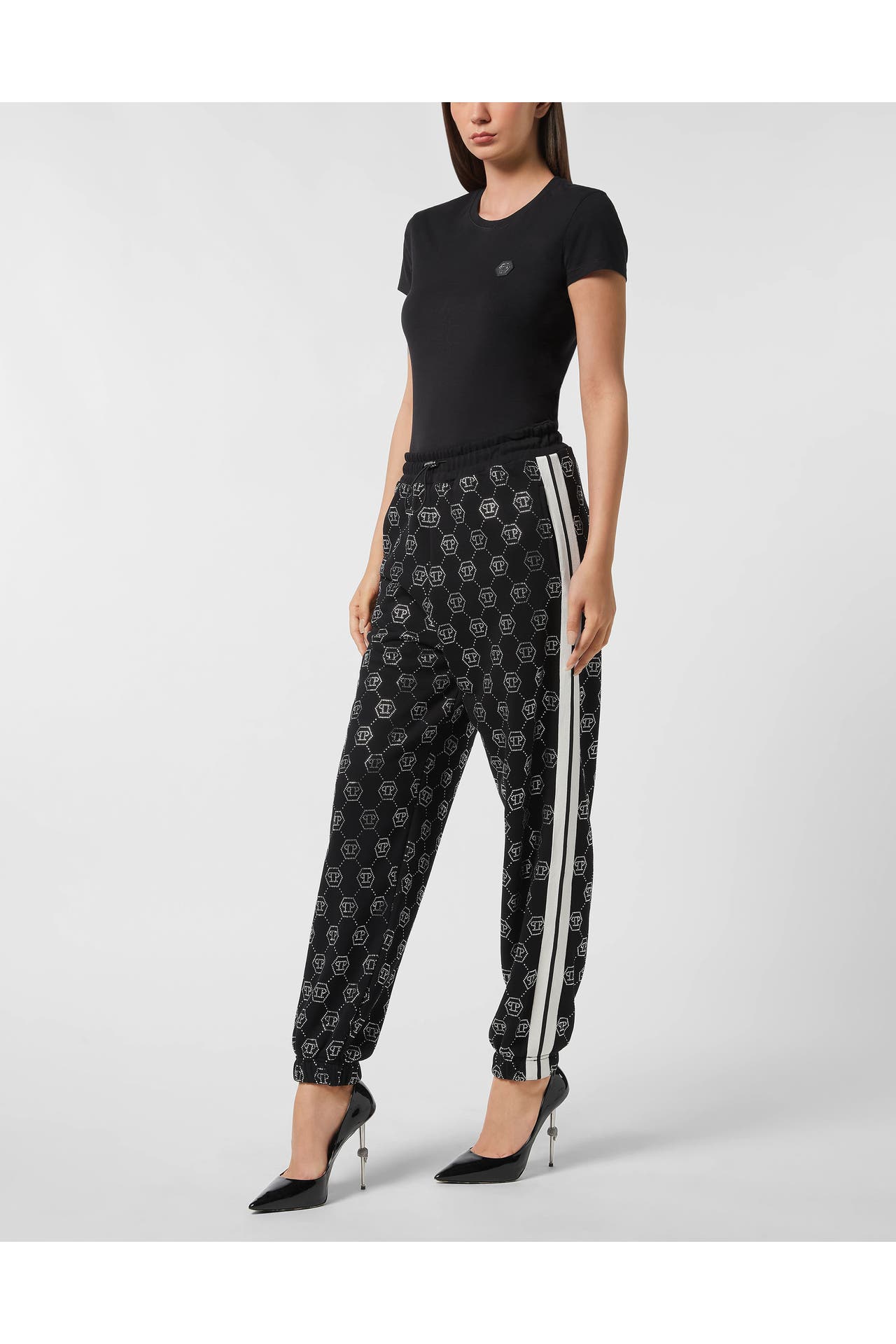 PHILIPP PLEIN Joggpant MONOGRAM 02 | black Straight, Bild 1