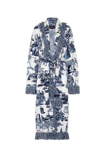 PHILIPP PLEIN Strickjacke EN PLEIN AIR 0114 | white/darkblue