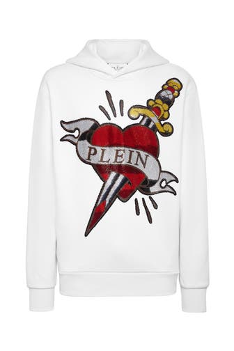 PHILIPP PLEIN Hoodie LOVE 01 | white