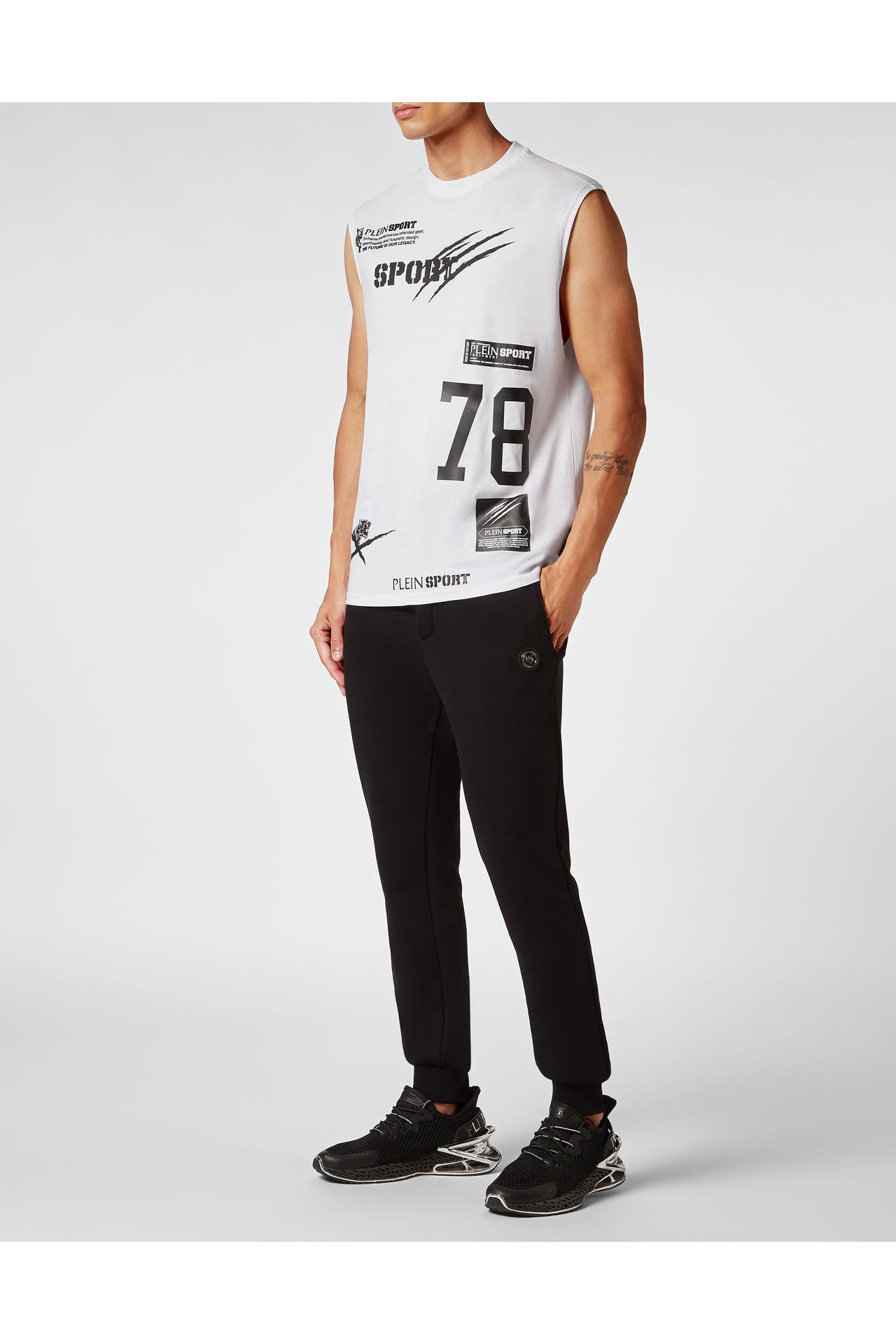 PLEIN SPORT Tank Top MULTILOGO 01 | white, Bild 1