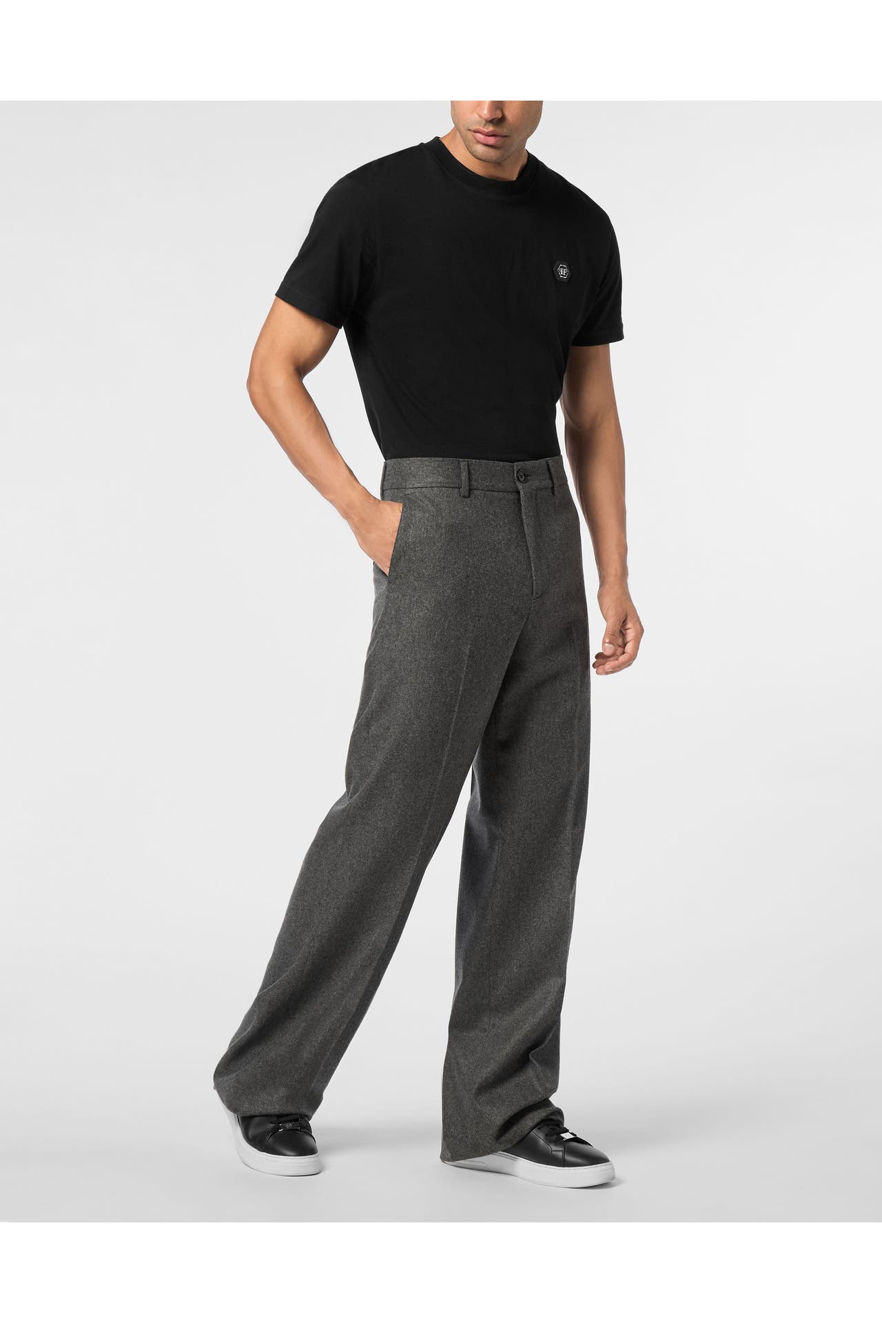 PHILIPP PLEIN Stoffhose 10 | grey Chino, Bild 1