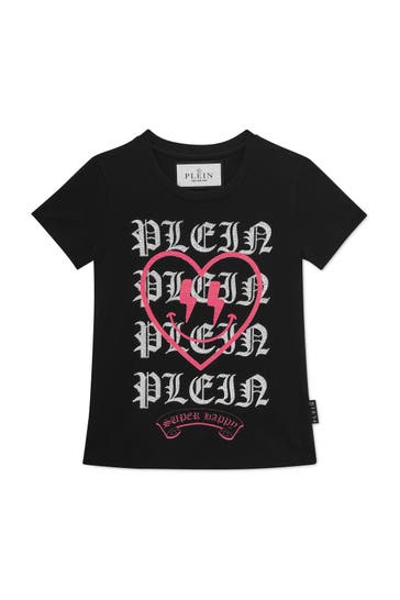 PHILIPP PLEIN T-Shirt HEART 02 | black