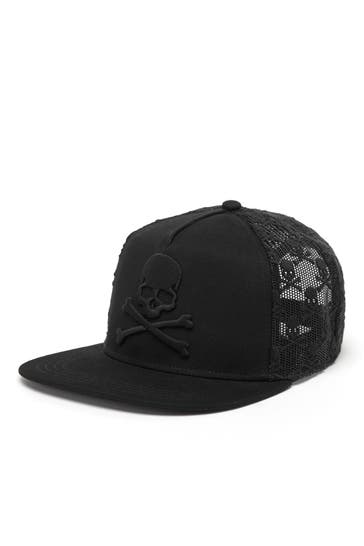 PHILIPP PLEIN Caps SKULL&BONES 02 | black