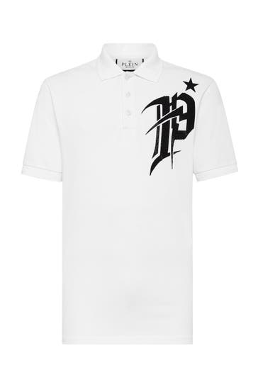 PHILIPP PLEIN Polo-Shirt GOTHIC PLEIN 01 | white