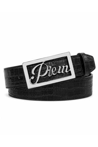 PHILIPP PLEIN Casual-Gürtel COCCO 0291 | black/nickel