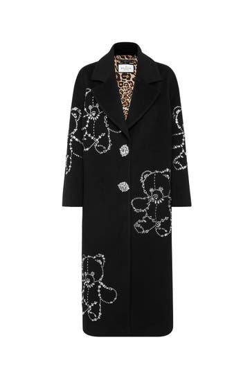 PHILIPP PLEIN Wollmantel TEDDY 02 | black